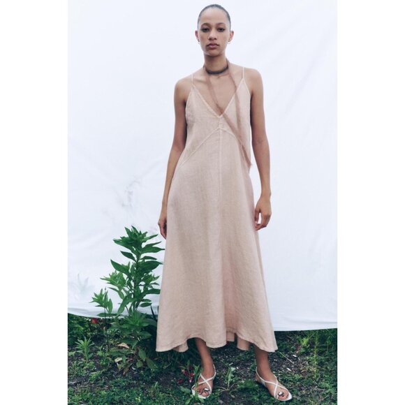 Zara Linen Maxi Dress - Picture 4 of 11